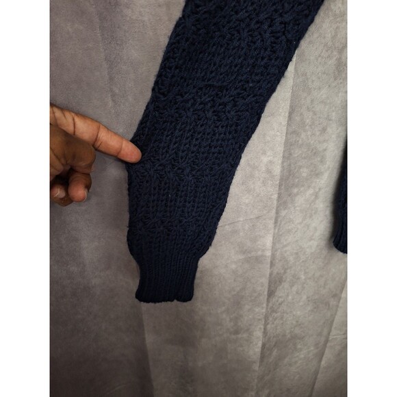 Nordstrom Men's Shop Thick Chunky Knit Turtleneck Sweater Men's XL Wool Blend - Picture 9 of 13